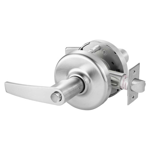 Corbin Russwin CL3820 AZD 626 Grade 2 Privacy Bedroom or Bathroom Cylindrical Lock Armstrong Lever Satin Chrome Finish Non-handed CL3820 AZD 626