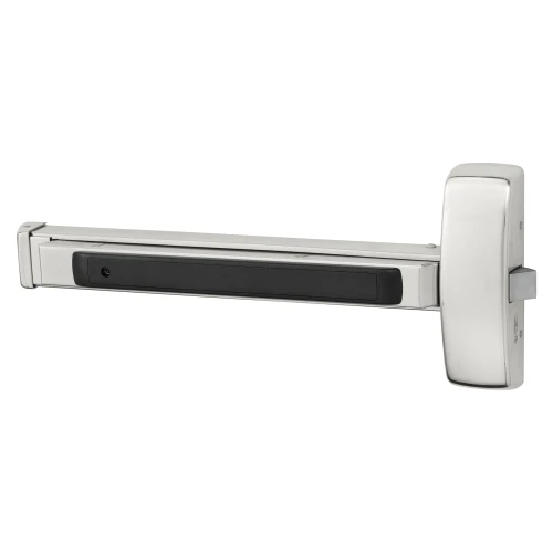 Sargent 43-8844E 32 Grade 1 Rim Exit Bar Wide Stile Pushpad 32 Device Night Latch Function Flush End Cap Hex Key Dogging Bright Stainless Steel Finish Field Reversible
