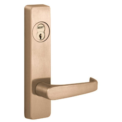 PHI 2908A 612 LHR Apex Series Narrow Stile Trim Key Controls Lever A Design Lever Left Hand Reverse Satin Bronze Clear Coated 2908A 612 LHR