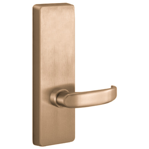 PHI 4902D 612 LHR Apex and Olympian Series Wide Stile Trim Exit Only Dummy Trim D Lever Design Left Hand Reverse Satin Bronze Clear Coated