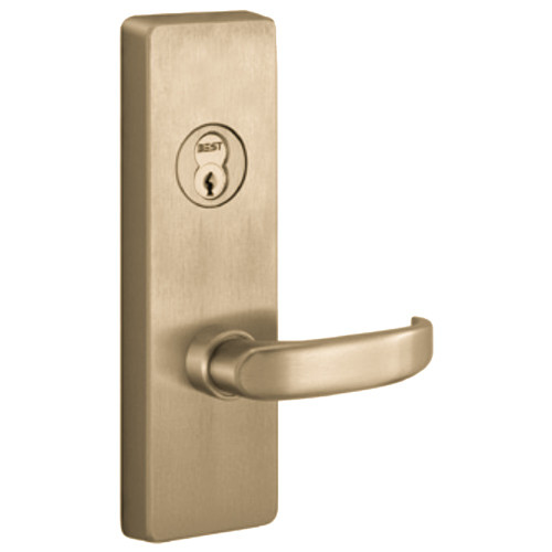 PHI 4908D 606 LHR Apex and Olympian Series Wide Stile Trim Key Controls Lever D Lever Design Left Hand Reverse Satin Brass