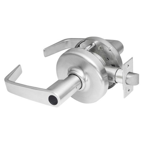 Corbin Russwin CL3857 NZD 626 LC Grade 2 Storeroom or Closet Cylindrical Lock Newport Lever Less Conventional Cylinder Satin Chrome Finish Non-handed