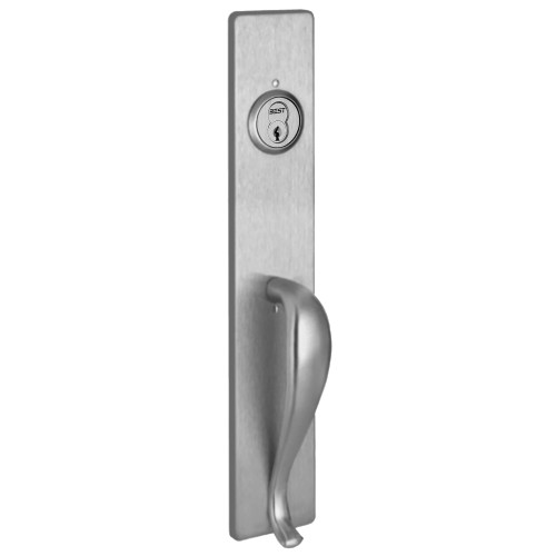 PHI C1703B 630 Apex and Olympian Series Wide Stile Trim Key Retracts Latchbolt B Design Pull for Concealed Vertical Rod Satin Stainless Steel
