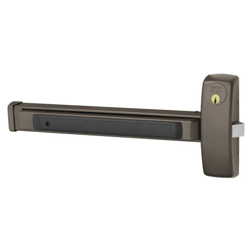 Sargent 8816E RHR 10BE Grade 1 Rim Exit Bar Wide Stile Pushpad 32 Device Classroom Security Function Hex Key Dogging Dark Oxidized Bronze Finish Right Hand Reverse 8816E RHR 10BE