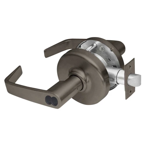 Corbin Russwin CL3857 NZD 613 CL6 Grade 2 Storeroom or Closet Cylindrical Lock Newport Lever Corbin Russwin 6-Pin LFIC Less Core Oil Rubbed Bronze Finish Non-handed CL3857 NZD 613 CL6