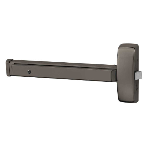 Sargent 1956-8813E 10BL Grade 1 Rim Exit Bar Wide Stile Pushpad 32 Device Classroom Function Electric Latch Retraction Less Dogging Less Lexan Push Pad Touchbar Oxidized Satin Bronze Relieved Clear Coated Finish Field Reversible 1956-8813E 10BL