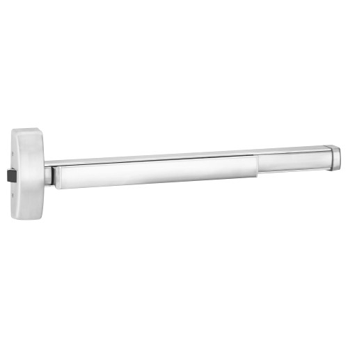 PHI FL2114 4914A 630 36 RHR Grade 1 Fire Rated Rim Exit Device Wide Stile Pushpad 36 Device Passage Function A Lever Satin Stainless Steel Finish Right Hand Reverse