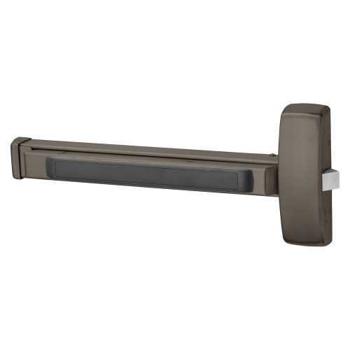 Sargent 56-8804E 10B Grade 1 Rim Exit Bar Wide Stile Pushpad 32 Device Night Latch Function Electric Latch Retraction Less Dogging Dark Oxidized Satin Bronze Oil Rubbed Finish Field Reversible
