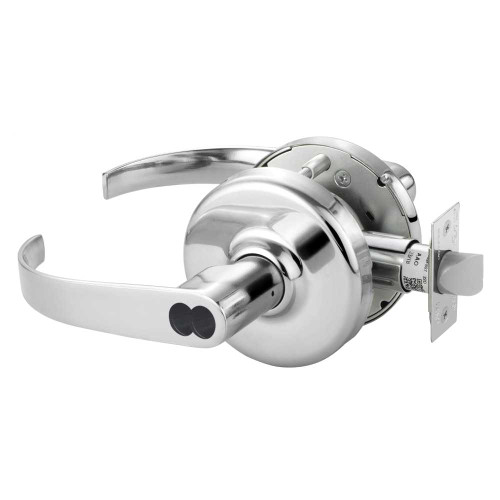 Corbin Russwin CL3855 PZD 625 CL6 Grade 2 Classroom Cylindrical Lock Princeton Lever Corbin Russwin 6-Pin LFIC Less Core Bright Chrome Finish Non-handed CL3855 PZD 625 CL6
