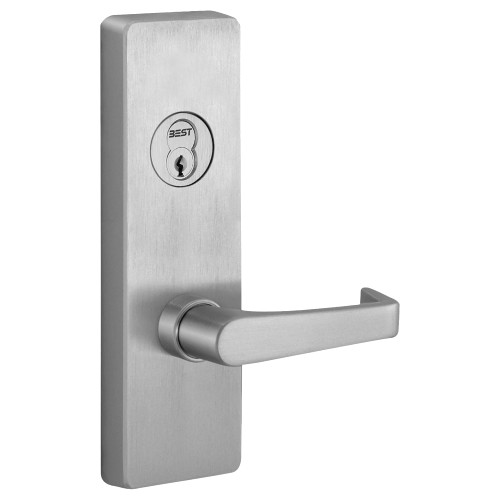 PHI M4903A 630 LHR Apex and Olympian Series Wide Stile Trim Key Retracts Latchbolt A Lever Design Left Hand Reverse Requires 1-1/4 In Mortise Type Cylinder Satin Stainless Steel