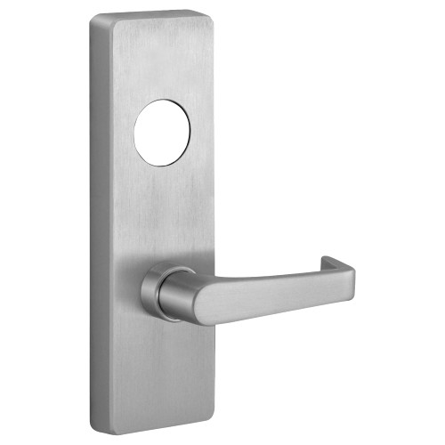 PHI M4908A 630 RHR Apex and Olympian Series Wide Stile Trim Key Controls Lever A Lever Design Right Hand Reverse Requires 1-1/4 In Mortise Type Cylinder Satin Stainless Steel