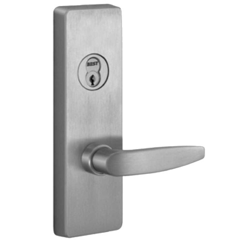 PHI V4908B 630 LHR Apex and Olympian Series Wide Stile Trim Key Controls Lever B Lever Design Left Hand Reverse Vandal Resistant Satin Stainless Steel V4908B 630 LHR