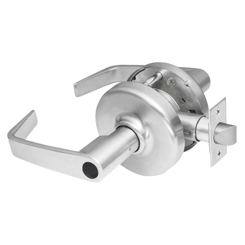 Corbin Russwin CL3851 NZD 626 LC Grade 2 Entrance or Office Cylindrical Lock Newport Lever Less Conventional Cylinder Satin Chrome Finish Non-handed CL3851 NZD 626 LC