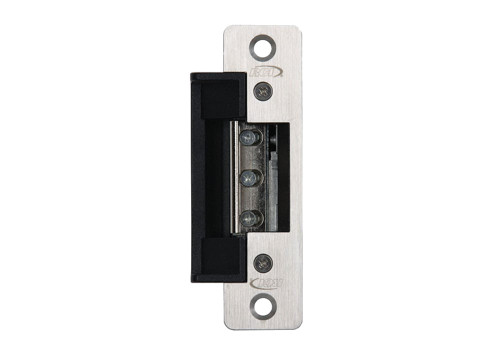 RCI 7104-07 32D Electric Strike 4-7/8 Round Corner Faceplate For 3/4 Projection Latches 24 VAC Fail Secure Satin Stainless Steel 