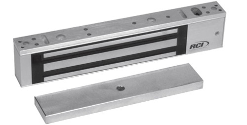 RCI 8371 SCS 28 Single 750 Lb Minimag 12/24 VDC Security Condition Sensor Single Outswing Doors Brushed Aluminum 