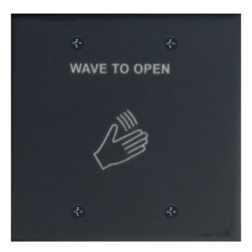 RCI 913 B Microwave Motion Switch Single and Double Gang Plates Text & Wave Logo Adjustable 4 to 24 in 12-24 VAC/DC Black