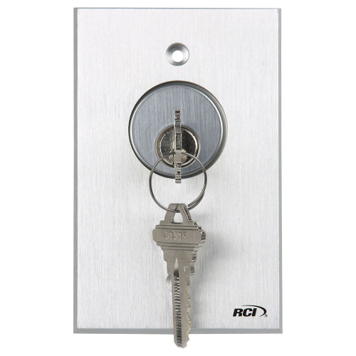 RCI 960-MA 28 Tamper Resistant Keyswitch Maintained Brushed Aluminum 