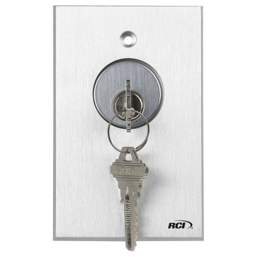 RCI 960-MA 28 Tamper Resistant Keyswitch Maintained Brushed Aluminum 960-MA 28