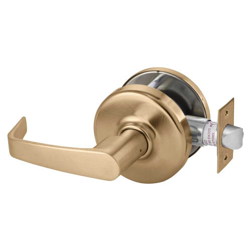 Corbin Russwin CL3810 NZD 612 Grade 2 Passage or Closet Cylindrical Lock Newport Lever Satin Bronze Clear Coated Finish Non-handed CL3810 NZD 612