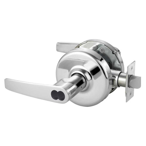 Corbin Russwin CL3857 AZD 625 CL6 Grade 2 Storeroom or Closet Cylindrical Lock Armstrong Lever Corbin Russwin 6-Pin LFIC Less Core Bright Chrome Finish Non-handed CL3857 AZD 625 CL6