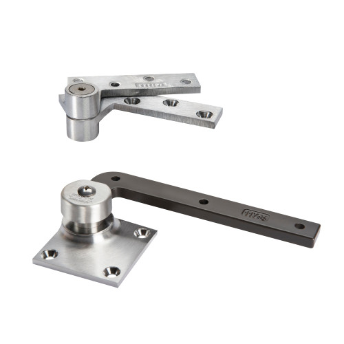 Rixson 117 RH 619 3/4 Offset Pivot Includes 180 Top Pivot Right-Handed Satin Nickel Plated Clear Coated
