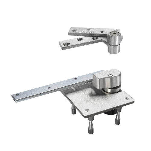 Rixson 117-1/2 LH 626 3/4 Offset Pivot Includes 180 Top Pivot Left-Handed Satin Chromium Plated 117-1/2 LH 626