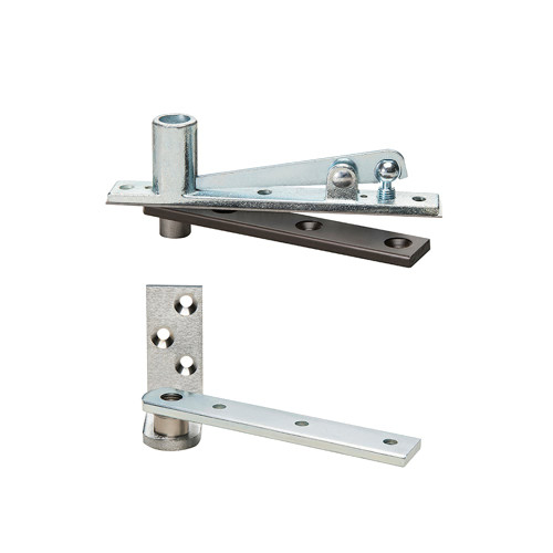 Rixson 127-3/4 619 Center Hung Side Jamb Attached Pivot Includes 320 Top Pivot Satin Nickel Plated Clear Coated 127-3/4 619