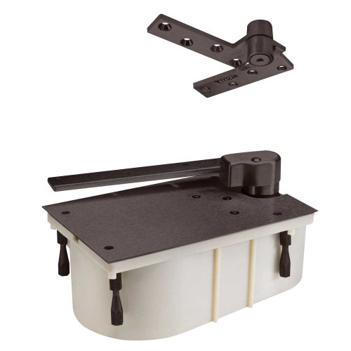 Rixson 27105N LH 613 Heavy Duty Closers 105 Degree No Hold Open Offset Hung Floor Left Hand Dark Oxidized Satin Bronze Oil Rubbed 27105N LH 613