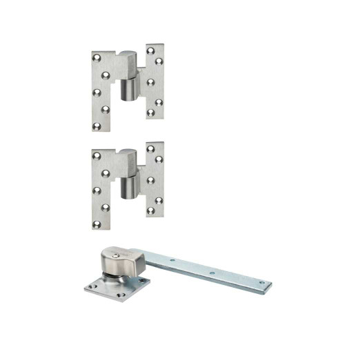 Rixson 547 RH 626 3/4 Offset Hung Pivot Includes 2 Each M190 Itermediate Pivots Right-Handed Satin Chromium Plated 547 RH 626