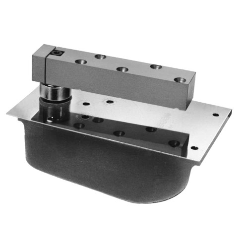 Rixson H2890S RH 626 Extra Heavy Duty Center Hung Concealed Floor Closer 90 Degree Selective Hold Open Right Hand Satin Chromium Plated H2890S RH 626