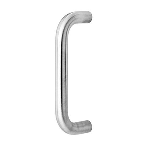 Rockwood 111 US32D Straight Door Pull 1 Diameter Pull 10 Center to Center Satin Stainless Steel Finish 111 US32D