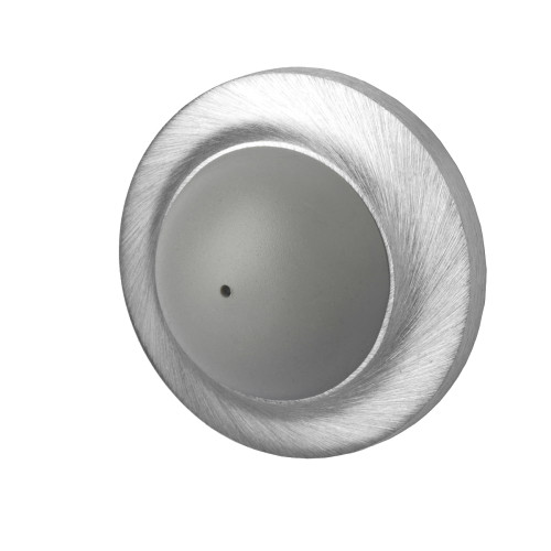 Rockwood 401 US26D Convex Solid Cast Wall Stop 1 Projection 2-7/16 Diameter Plastic Anchor Fastener Satin Chrome Finish