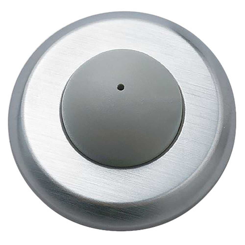 Rockwood 406 US26D Convex Wrought Wall Stop 1 In Projection 2-1/2 In Diameter Plastic Toggle Fastener Satin Chrome 406 US26D