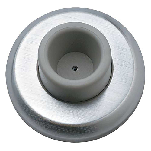 Rockwood 409 US26D Concave Wrought Wall Stop 1 Projection 2-1/2 Diameter Plastic Toggle Fastener Satin Chrome Finish 409 US26D