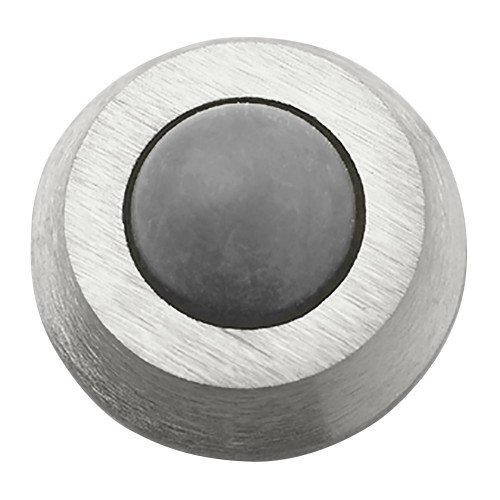 Rockwood 430 US26D Convex Solid Cast Wall Stop 7/16 Projection 1 Diameter Plastic Anchor Fastener Satin Chrome Finish