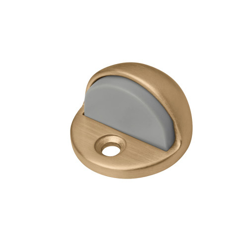 Rockwood 440 US10 Low Dome Stop 1-1/8 Height 1-7/8 Diameter Plastic Anchor Fastener Satin Bronze Clear Coated Finish