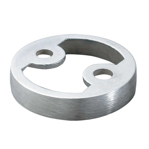 Rockwood 444 US26D Cast Door Stop Riser 3/8 In Height 1-3/4 In Diameter Cast Riser Only Satin Chrome 444 US26D