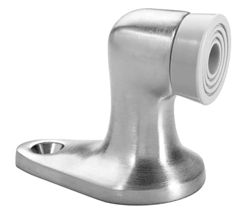 Rockwood 482 US26D Door Stop 2-1/8 Projection 1-1/2 by 2-1/2 Base Plastic and Lead Anchor Fasteners Satin Chrome Finish