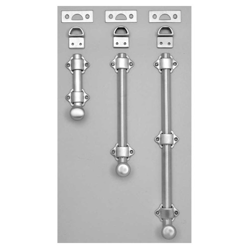 Rockwood 630-24 US26D Surface Bolt 24 Bolt Length Supplied with Universal and Mortise Strike Satin Chrome Finish 630-24 US26D