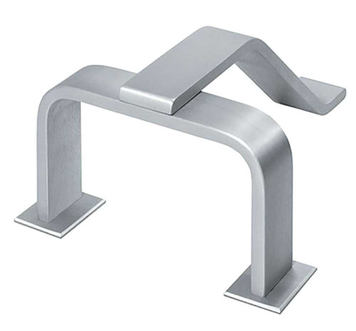 Rockwood R116EDPH US32D Exit Device Protector 3/8 by 1-1/2 Material Size 8-1/2 Center to Center 4-1/2 Projection Satin Stainless Steel Finish R116EDPH US32D