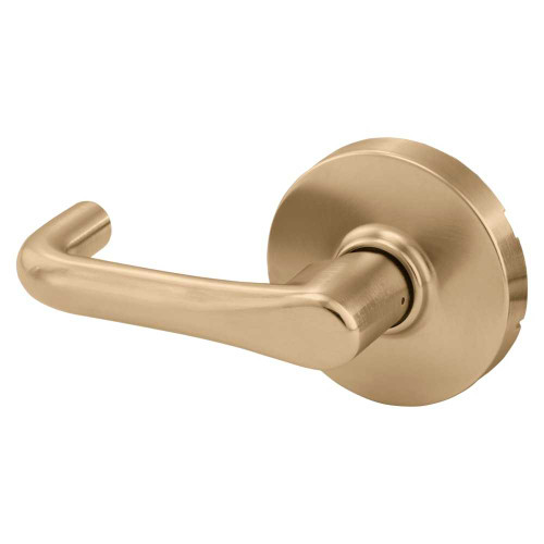 Sargent 10U93 LJ 10 Grade 1 Single Lever Pull Cylindrical Lock J Lever Non-Keyed Satin Bronze Clear Coated Finish Not Handed 10U93 LJ 10