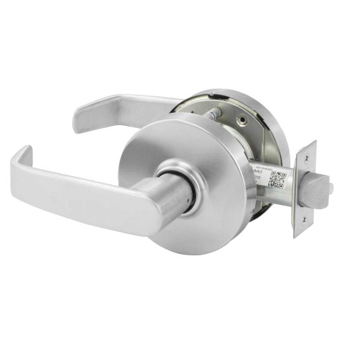 Sargent 10XU15 LL 26D Grade 1 Passage Cylindrical Lock L Lever L Rose Non-Keyed Satin Chrome Finish Non-handed 10XU15 LL 26D