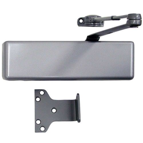 LCN 4040XP-Hw/PA 689 Grade 1 Surface Door Closer Hold Open Arm PA Shoe Push or Pull Side Mounting 120 Degree Swing Adjustable Size 1-6 Plastic Cover Aluminum Painted Finish Non-Handed 4040XP-Hw/PA 689