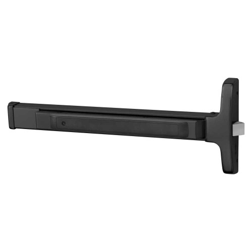 Sargent 8504E 20D Grade 1 Rim Exit Device Narrow Stile Pushpad 32 Device Night Latch Function Hex Key Dogging Dark Oxidized Statuary Bronze Clear Coated Finish Field Reversible 8504E 20D