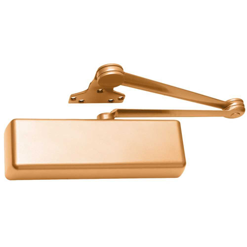 LCN 4040XP-EDA 691 Grade 1 Surface Door Closer Extra Duty Arm Push Side Mounting 180 Degree Swing Adjustable Size 1-6 Plastic Cover Light Bronze Painted Finish 4040XP-EDA 691