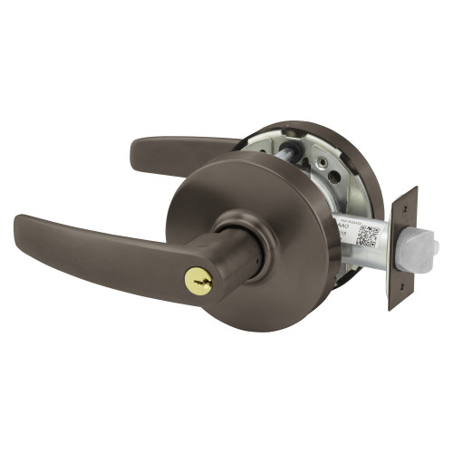 Sargent 28-10G04 LB 10B Grade 1 Storeroom or Closet Cylindrical Lock B Lever Conventional Cylinder Dark Oxidized Satin Bronze Oil Rubbed Finish Not Handed