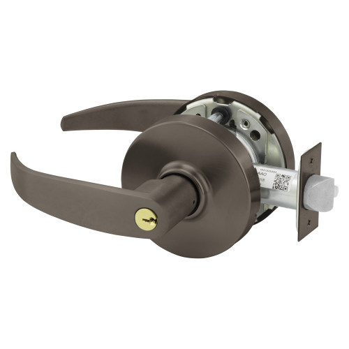 Sargent 28-10G04 LP 10B Grade 1 Storeroom or Closet Cylindrical Lock P Lever Conventional Cylinder Dark Oxidized Satin Bronze Oil Rubbed Finish Not Handed