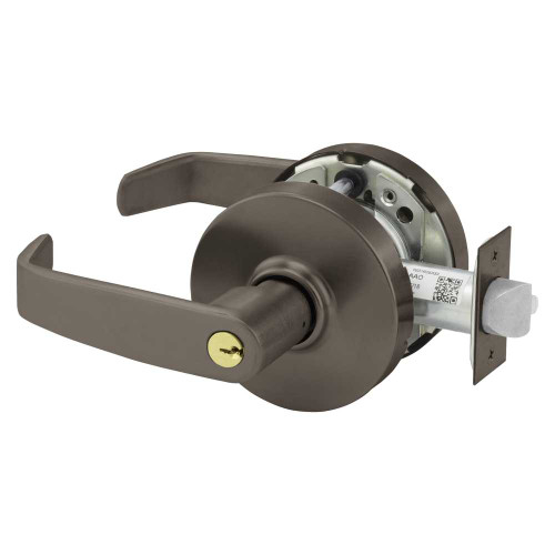 Sargent 28-10G17 LL 10B Grade 1 Utility Asylum or Institution Cylindrical Lock L Lever Conventional Cylinder Dark Oxidized Satin Bronze Oil Rubbed Finish Not Handed 28-10G17 LL 10B