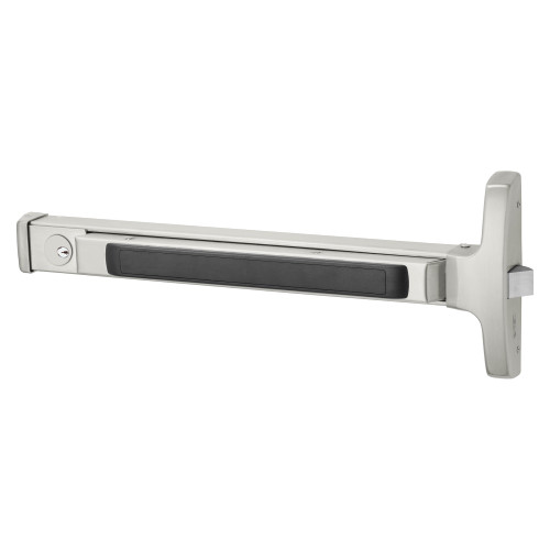 Sargent 16-8510E 32D Grade 1 Rim Exit Device Narrow Stile Pushpad 32 Device Exit Only Cylinder Dogging Cylinder Included Satin Stainless Steel Finish Field Reversible 16-8510E 32D