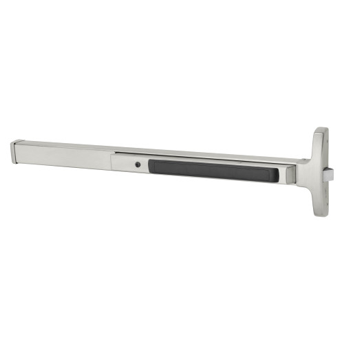 Sargent 8513J 32D Grade 1 Rim Exit Device Narrow Stile Pushpad 42 Device Classroom Function Hex Key Dogging Satin Stainless Steel Finish Field Reversible